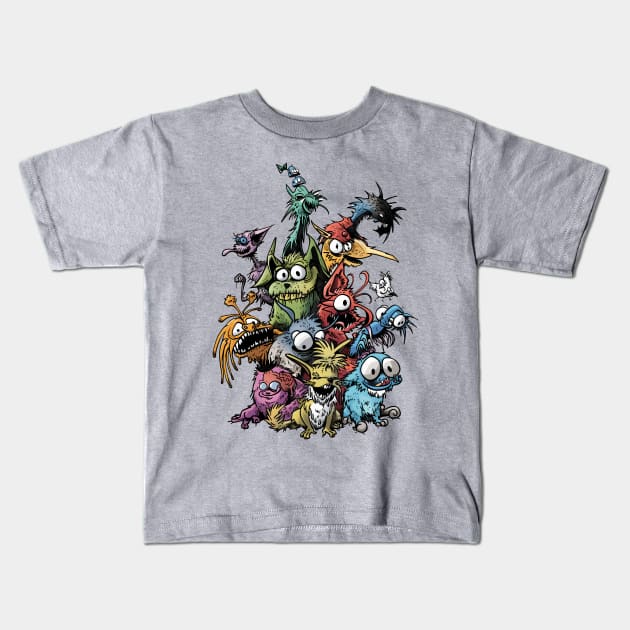 Wacky Weird Pets Kids T-Shirt by JunkyDotCom